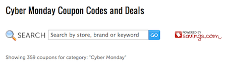 Cyber Monday Codes