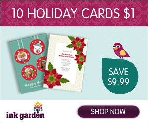 InkGarden Holiday Photo Card Deals