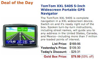 TomTom GPS Gold Box Deal