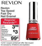 Revlon Top Speed RR Deal