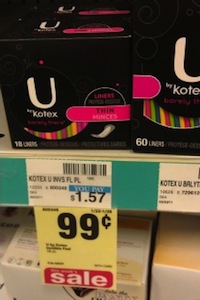 CVS FREE U by Kotex Liners