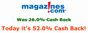 Ebates Magazines Cash Back