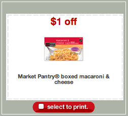 Market Pantry Mac Cheese Coupon