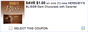 Hersheys Bliss Chocolate Coupon