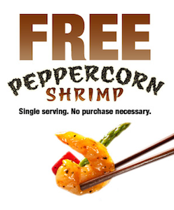 Panda Express FREE Peppercorn Shrimp
