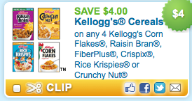Kelloggs Cereal Coupon