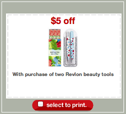 Revlon Beauty Tools Target Coupon