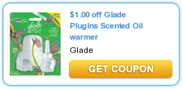 Glade Plugins Scented Oil Warmer Coupon