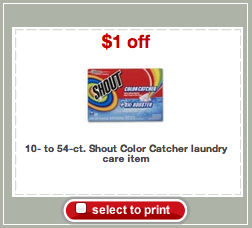 Shout Color Catcher Target Coupon