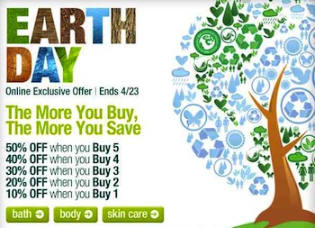 The Body Shop Earth Day Sale