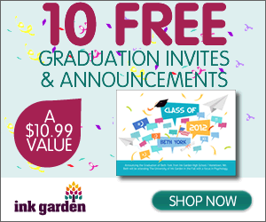 InkGarden FREE Graduation Invites