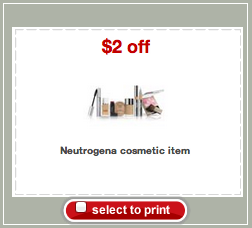 Neutrogena Cosmetics Target Coupon