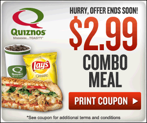 Quiznos Combo Meal Coupon