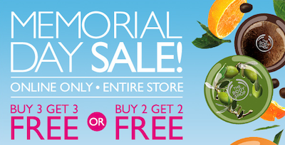 The Body Shop Memorial Day Sale