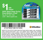 OfficeMax Expo Markers Coupon