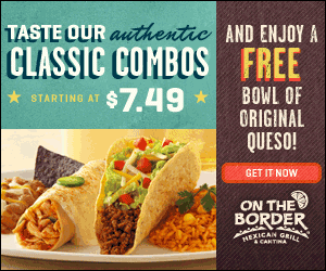 On the Border FREE Queso Coupon