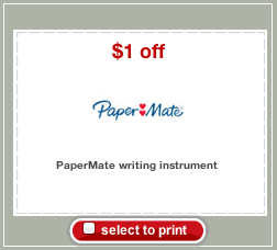 Papermate Target Coupon