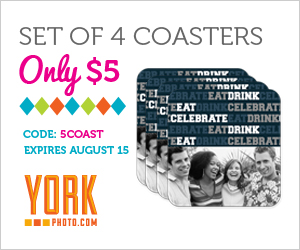 York Photo Coasters Deal