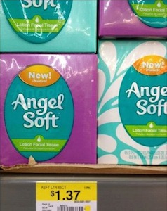 Angel Soft Facial Tissues Walmart Deal