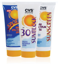 CVS Travel Size Sunscreen