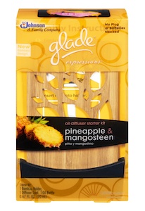 Glade Expressions Pineapple Mangosteen Diffuser Starter Kit