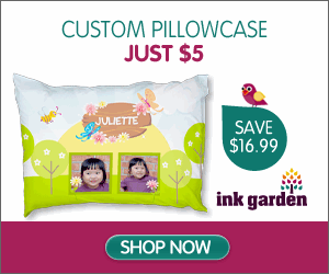 InkGarden Custom Pillowcase Deal