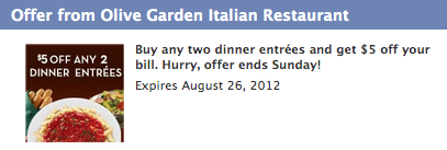Olive Garden Coupon