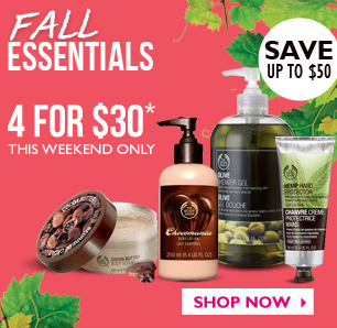 The Body Shop Fall Essentials Sale