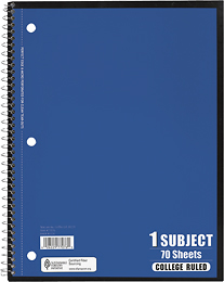 Tops 1 Subject Notebook