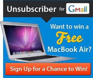 Unsubscriber for Gmail MacBook Air Giveaway