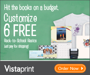 Vistaprint FREE Back to School Items