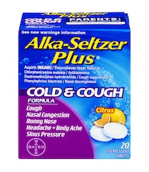 Alka Seltzer Plus Cold Cough