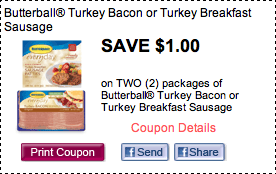 Butterball Turkey Bacon Printable Coupon