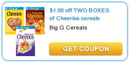 Cheerios Cereal Coupon