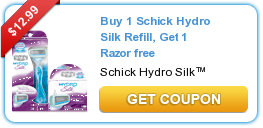BOGO Schick Hydro Silk Coupon