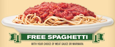 Buca di Beppo Free Spaghetti