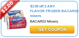 Frozen Bacardi Mixers Coupon