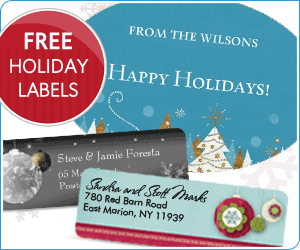 Vistaprint FREE Holiday Labels