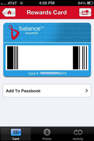 Walgreens Balance Rewards Card