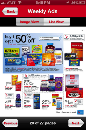 Walgreens Mobile App Weekly Ad