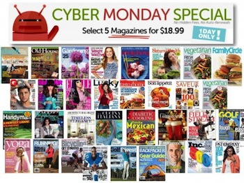 Cyber Monday Magazine Deals