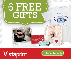 Vistaprint 6 FREE Gifts