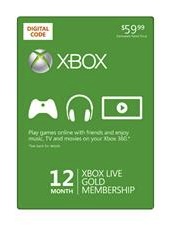 Microsoft Xbox LIVE 12 Month Gold Membership