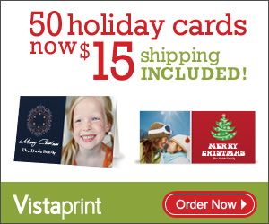 Vistaprint Holiday Cards Offer