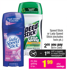 CVS Speed Stick Deal