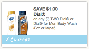 Dial Body Wash Coupon