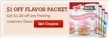 Duncan Hines Frosting Creations Flavor Packet Coupon