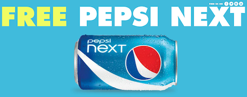 FREE Pepsi Next 2 Liter