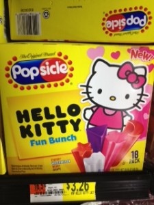 Hello Kitty Popsicles