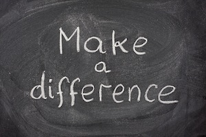 make a difference phrase on blackboard